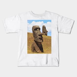 Moais at Rano Raraku - Rapa Nui - Easter Island Kids T-Shirt